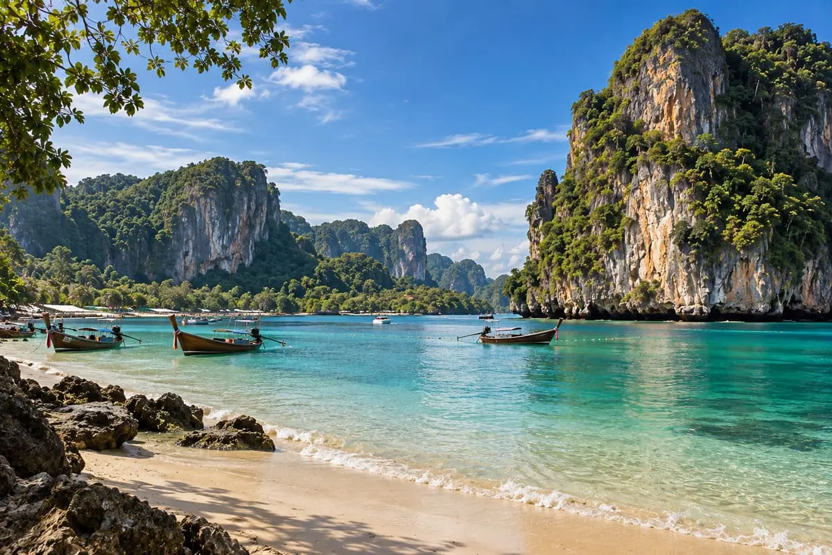 กระบี่ – สนามบินกระบี่ · อ่าวนาง · ไร่เลย์