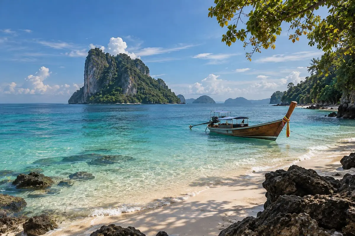 ตรัง – สนามบินตรัง · เกาะมุก · ถ้ำมรกต